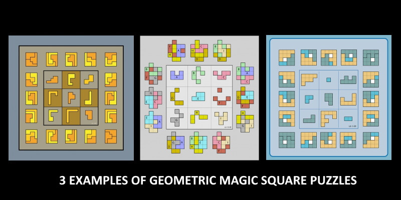 How to solve geometric magic square puzzles
