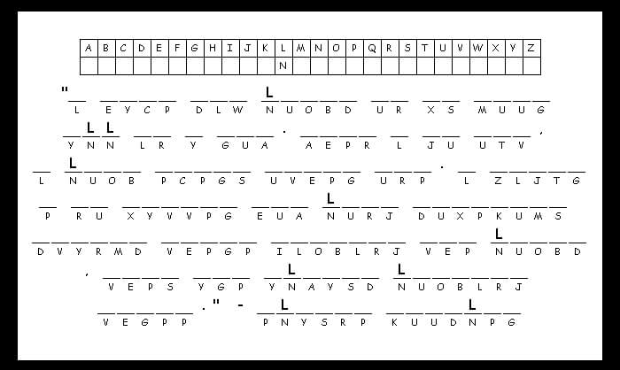 How to solve cryptogram puzzles